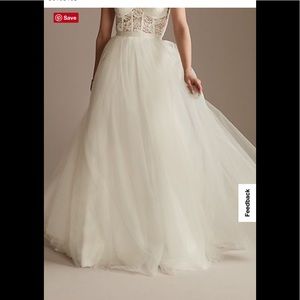 NWT David’s Bridal Long Tulle Wedding Separates Skirt, Size 12